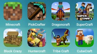 Minecraft PickCrafter Dragoncraft SuperCraft Block Crazy Huntercraft Tribe Craft Cube Craft [upl. by Annaicul]