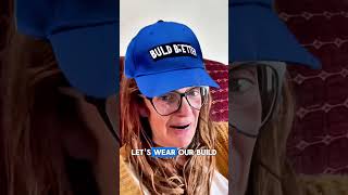 Exclusive Launch Drew Barrymore amp President Biden Reveal ‘Build Back Better’ Hats [upl. by Aleakcim]