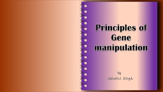 Gene manipulation and Genomics  Introduction [upl. by Carena]