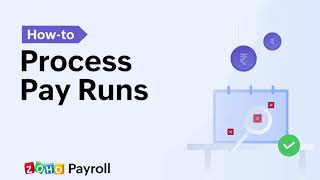 Processing a Pay Run in Zoho Payroll [upl. by Amron]