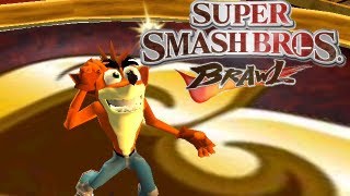 HSBH Crash Twinsanity version Join The Brawl Mod  SSmash Bros Brawl  Hacksponge Channel [upl. by Sirotek]