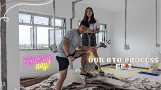 HACKING DAY  3ROOM HDB TOP FLOOR 🏠  OUR BTO PROCESS EP3 [upl. by Lamahj]