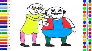 Easy Drawing Motu Patlu Art Motu Patlu Step By Step  Motupatlu [upl. by Hallutama]