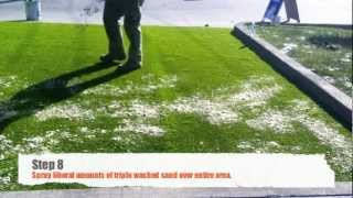 DIY artificial grass installation on concrete [upl. by Aicined188]