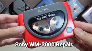 Sony WM3000 Repair Cassette Player Walkman [upl. by Asim]