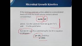 Fed Batch Culture 5  Principles of Biochemical Engineering  BT513TTopic014 [upl. by Maril]