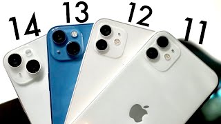 iPhone 14 Vs iPhone 13 Vs iPhone 12 Vs iPhone 11 Camera Comparison [upl. by Ybrik]