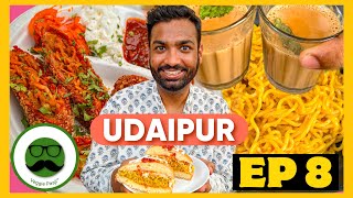 Udaipur Evening Street Food Tour  Cheese Paneer Tikka  Pudhina Chaat amp More  Veggie Paaji [upl. by Selway]