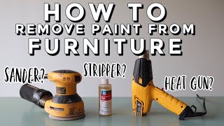 Removing Paint From Wood Furniture  What Is The Best Technique [upl. by Florry153]