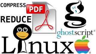 how to reduce pdf file size in linux using ghostscript  Compress PDF file size with ghostscript gs [upl. by Ecnedac]