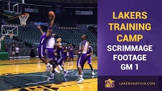 Lakers 5On5 Scimmage Footage Training Camp Day 3 Game 1 [upl. by Woodward]