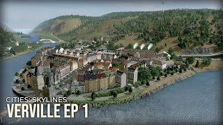 New Map New City Cities Skylines  Verville EP 1 [upl. by Armand253]