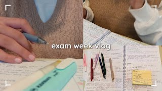 Busiest exam week study vlog 🌙 studying until endless assignments amp exams end 📝 life of a student [upl. by Yuri]