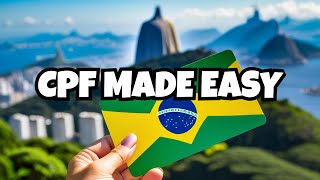 Quick amp Easy Guide to Obtaining a CPF Number in Brazil [upl. by Harriott]