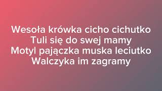 Kicia Kocia  kołysanka  tekst [upl. by Ainotal]