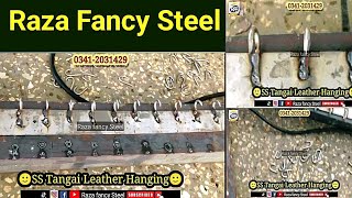 How to make Ss tangai Leather Hanging  Raza fancy steel [upl. by Adyaj]