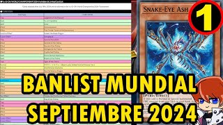 Banlist Mundial YuGiOh Septiembre 2024  Yubel FTK Estará en el Mundial D  TeamSetoX [upl. by Togram]