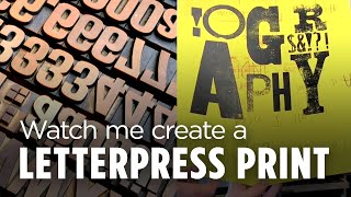 Watch the Letterpress Printing Process Step by Step  Graphic design tutorial [upl. by Kcirdahs899]