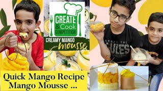 Quick Manage 🥭 Mousse dessert Recipeviralkidssweetsdelicious [upl. by Seif]