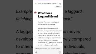 What Does Laggard Mean [upl. by Oneg46]