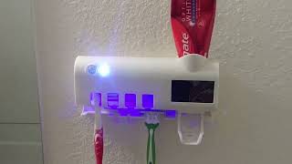 TEMU Product Review Automatic Toothbrush Sterilizer Toothpaste dispenser [upl. by Nivalc]