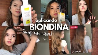 COMO FICAR LOIRA EM CASA  minha aplicação de spray clareador BIONDINASUN IN ✨ [upl. by Draper]