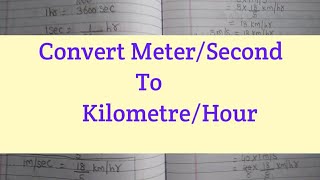 How to Convert msec to kmhr  Conversion of metersecond to kilometrehour  msec to kmhr [upl. by Dnaloy]