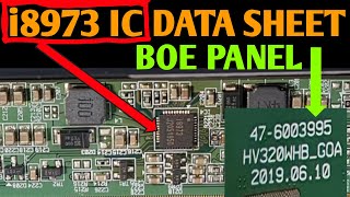 i8973 DC TO DC IC DATA SHEET  HV320WHVGOA PANEL REPAIR  एलिडि टिवि PANEL कैसे रिपियर करेंगे [upl. by Mame]