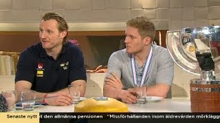 Kronwall och Landeskog sammanfattar VMsuccén  Nyhetsmorgon TV4 [upl. by Cirala]