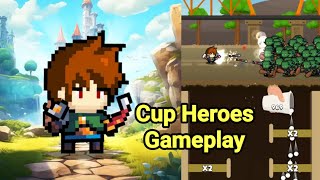 Cup Heroes Game Gameplay [upl. by Odlonra]