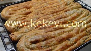 Ispanaklı Börek El Açması  Kekevi Börek Tarifleri [upl. by Enomes932]