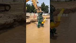 Powerful Excavator Dredge Pump in Action Generated using dredgepump hydraulicpump RustRenewal [upl. by Anirb452]