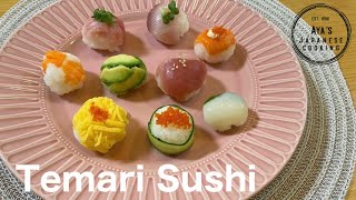 How to make Temari Sushi  Hand Ball Sushi [upl. by Gridley933]