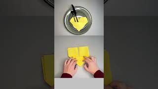 Heart Napkin Folding ❤️🍴 – Quick and Easy DIY Tutorial [upl. by Pinsky]