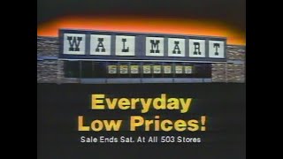 1982 Walmart Commercial [upl. by Ariaek]