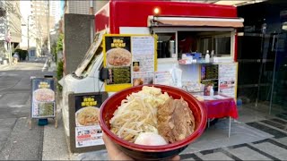 Ramen Noodles Food Truck “Odorumen AKIRA” in Tokyo [upl. by Ettennat]