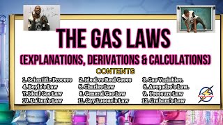 The Gas Laws  Explanations Calculations amp Derivations [upl. by Ilatfen311]