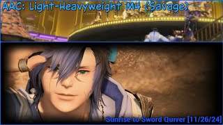 FFXIV 70 AAC LightHeavyweight M4 Savage  Sunrise to Sword Quiver 112624 [upl. by Natica844]