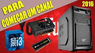 Config de PC para começar um canal de gameplay [upl. by Enneyehs]