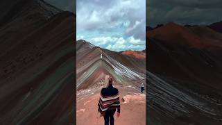 Vinicunca Rainbow Mountain Peru  Landscape view [upl. by Nyrual]