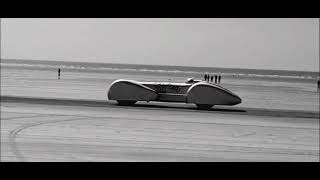 Streamliner C16 at VHRA Hot Rod Races Pendine Sands 2022  Liam Bates [upl. by Kassandra]