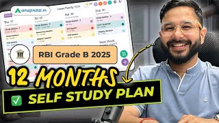 RBI Grade B 2025  365 Days Preparation Strategy  Self Study Plan  Sources  Anuj Jindal [upl. by Haggerty]