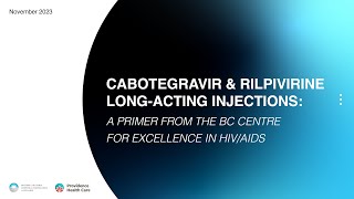 Cabotegravir amp Rilpivirine Longacting Injections [upl. by Cherise]