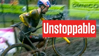 Wout Van Aert Starts With BANG Winning Exact Cross Essen 2023 [upl. by Natam]