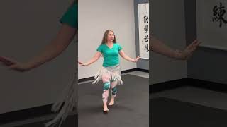 Sombati Foundations of Rhythm Beginner Belly Dance w Anna of Ahlam Academy short bellydance [upl. by Nylinnej]