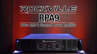 All About Your Rockville RPA9 3000 Watt Peak800w RMS 2 Channel Power Amplifier ProfessionalDJ Amp [upl. by Albertson]