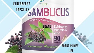 elderberry capsules  sambucus elderberry capsules with zinc amp vitamin c [upl. by Wycoff640]