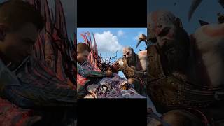 Kratos amp Atreus vs Dreki Dragon God of War Ragnarok [upl. by Loesceke]