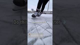 How To Ice Skate Faster 💨😱 shorts [upl. by Ainesell]