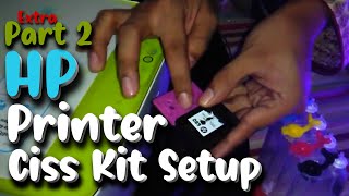 Install CISS ink tank kit HP Deskjet 2130 2135 3630 3635 HP 680 without tools part 2 Extra  DamLess [upl. by Nalad487]